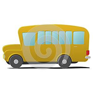 Yellow school bus cartoon