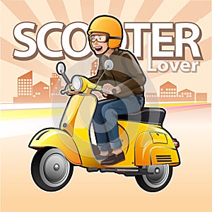 Yellow Scooter lover