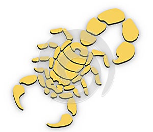 Yellow scorpion