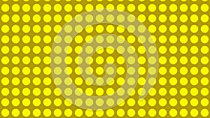Yellow Seamless Geometric Circle Pattern Background Design