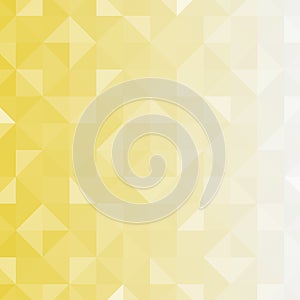 Yellow segmented background. Triangular pixelation. Color texture