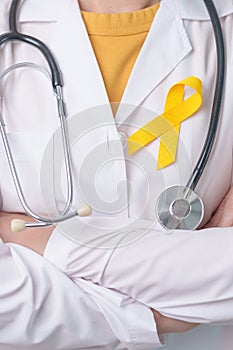 Yellow September, Suicide prevention day, Childhood, Sarcoma, bone and bladder cancer Awareness month, Yellow Ribbon for