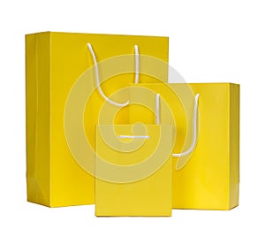 Yellow Shopping Bag gift bag