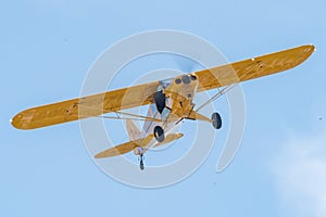 Yellow Sign Banner Tow Plane