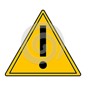 Yellow Sign Generic Caution.