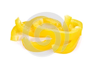 Yellow sliced pepper