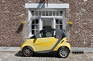 Yellow Smart Car