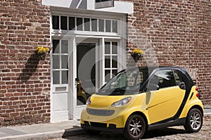 Yellow Smart Car