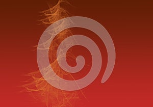 Yellow Smoke Abstract on Brown Gradient Background