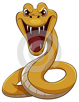Yellow Snake Biting