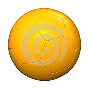 Yellow soccer ball