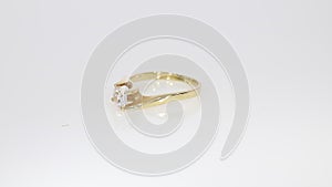 Yellow solitair diamond ring carat diamond