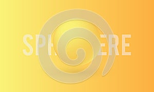 Yellow sphere isolated on colorful background