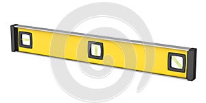 Yellow Spirit Level Isolated