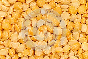 Yellow split peas background