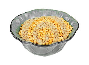 Yellow Split Peas Green Bowl