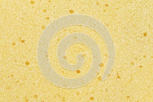 Yellow sponge background.