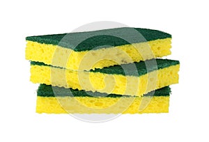 Yellow sponge scrubbers