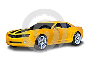 Yellow Sports Car