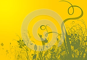 Yellow spring background