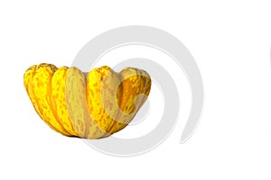 Yellow squash isolated on white background