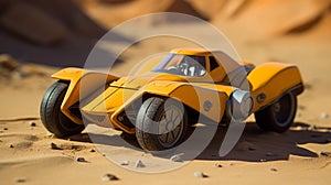 Yellow Star Wars Toy: Konica Auto S3 Inspired Desert Dune-buggy Jet Miniature