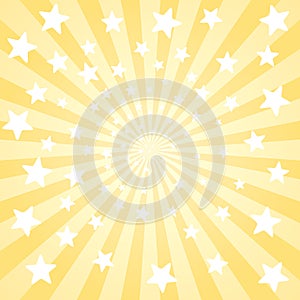 Yellow Stars background summer sun