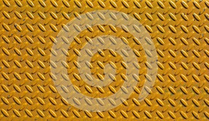 Yellow steel diamond plate background