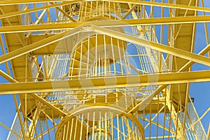 Yellow steel structure