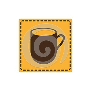 yellow sticker cuppa icon