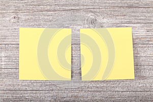 Yellow sticker for notes