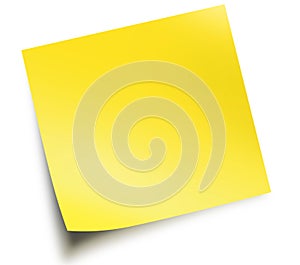 Yellow sticky note photo