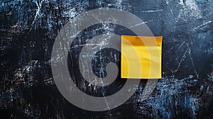 Yellow Sticky Note Dark Surface