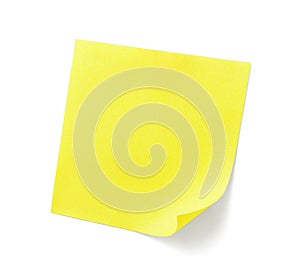 Yellow sticky note photo