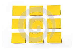 Yellow sticky notes