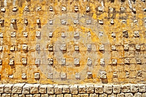 Yellow stone wall texture