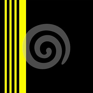 Yellow stripe texture black background