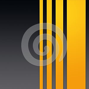 Yellow Stripes on Dark Grey Background, High Resolution Illustration
