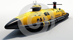 Yellow Submarine 3d Model: Cryengine Style With Precisionist Lines photo