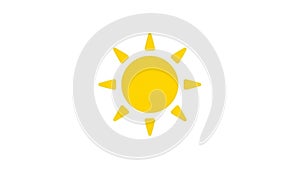 A central circle and eight triangular rays evenly distributed