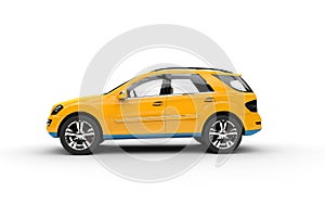 Yellow SUV - Side View