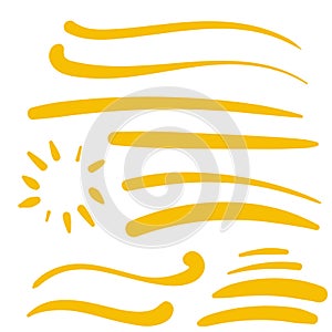 Yellow Swirls Swash Logo Ornament Designs photo