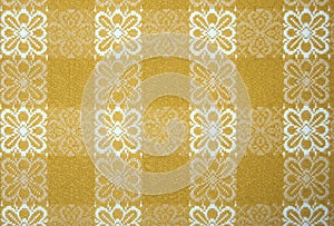 Yellow table cloth