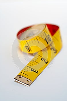 Yellow tape measure macro