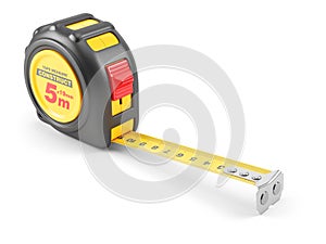 Yellow tape mesure tool