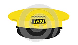 Yellow taxi driver cap
