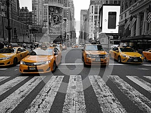 Yellow taxi, New York City