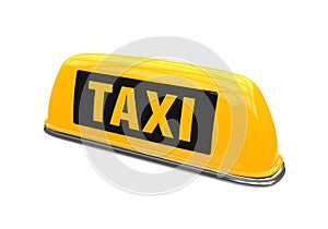 Yellow Taxi Sign