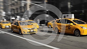 Yellow taxis of NYC.