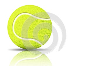 Yellow tennis ball